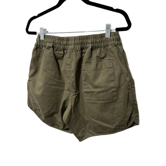 GREI New York NYC Baggy Camp Short Olive Green Paper Bag Short Size L Pull On - Picture 4 of 10